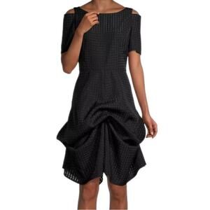 Shani Dress Ruched cold shoulder minidress black size 12